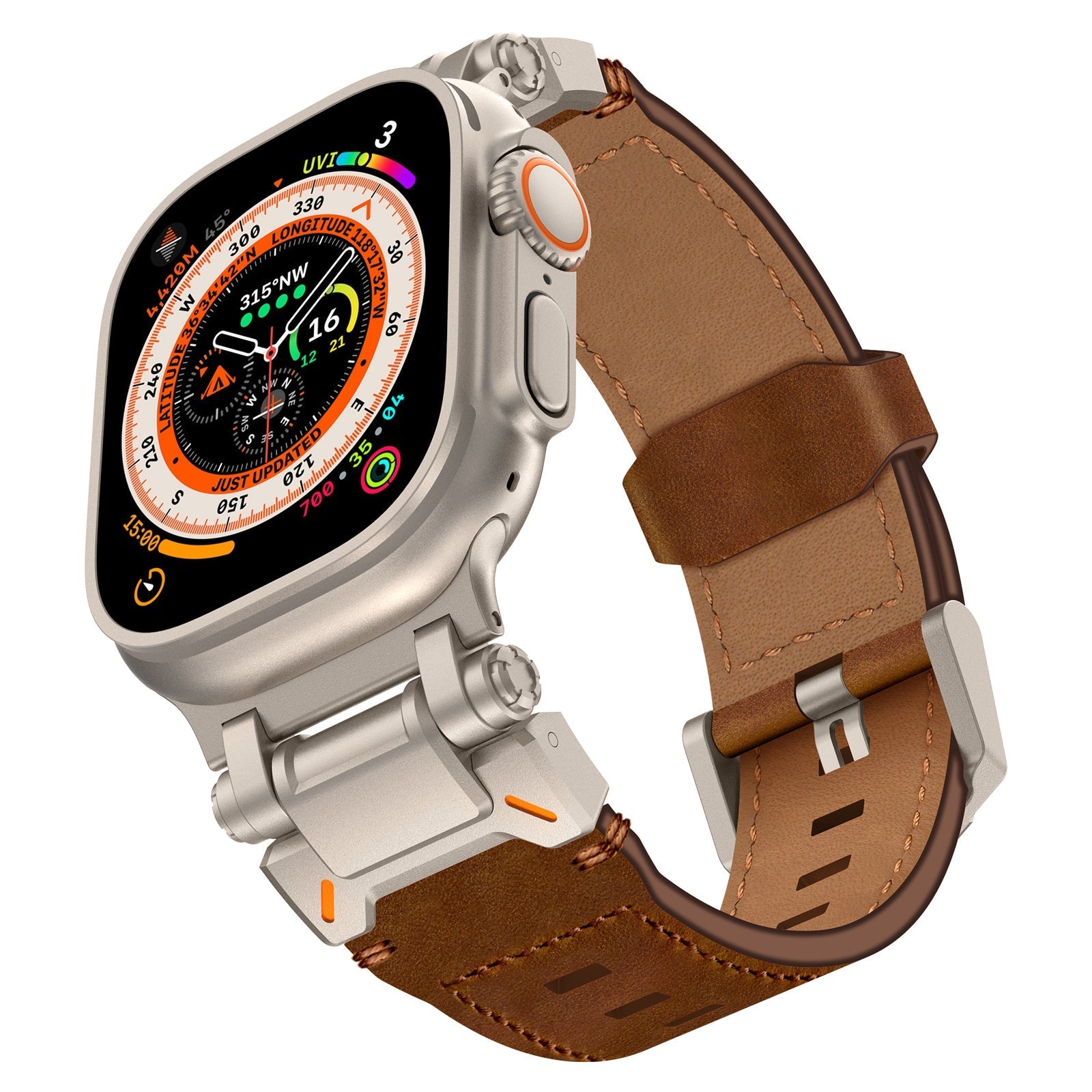 Explorer Crazy Horse Bőr Szíj Apple Watch-hoz