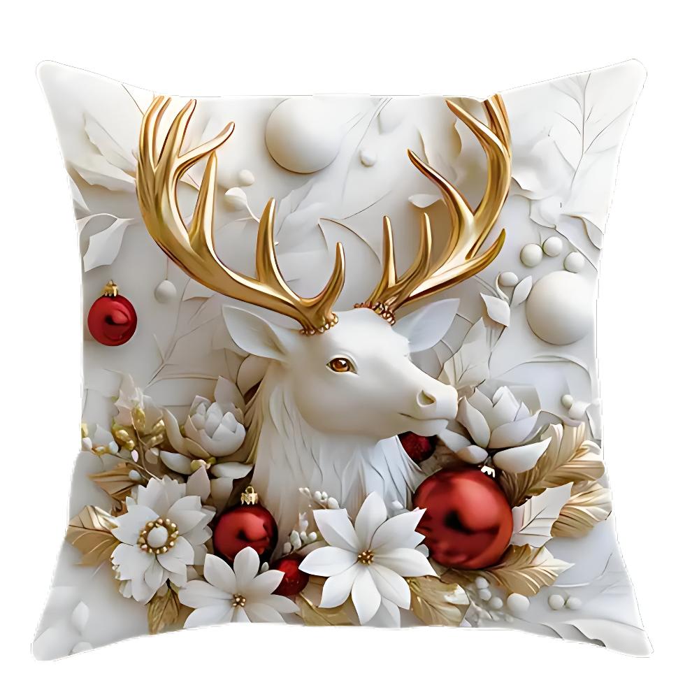 Christmas Charm Velvet Cushion Covers | Set of 4