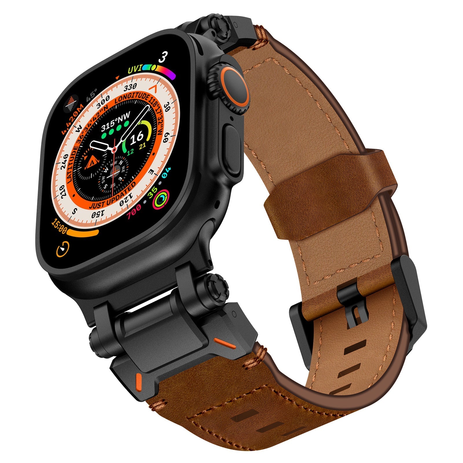 Explorer Crazy Horse lærrem for Apple Watch