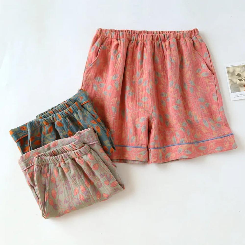 Shorts da lounge con stampa floreale