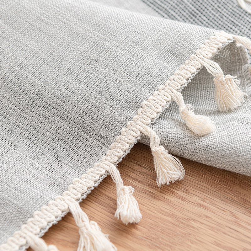 Modern Minimalist Cotton Linen Tablecloth