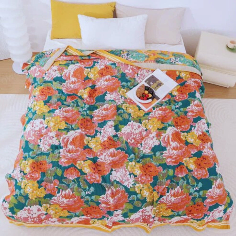 Couverture en Coton Tropical Breeze