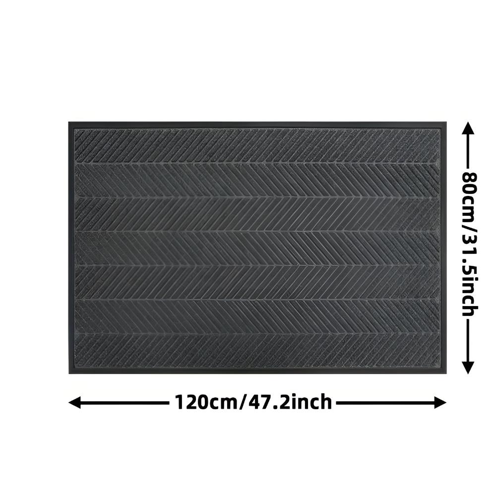 Tapis de porte antidérapant Chevron Ridges