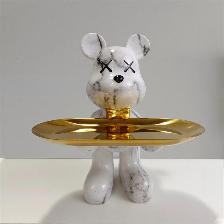 CraftBear - Bear Statue with Tray