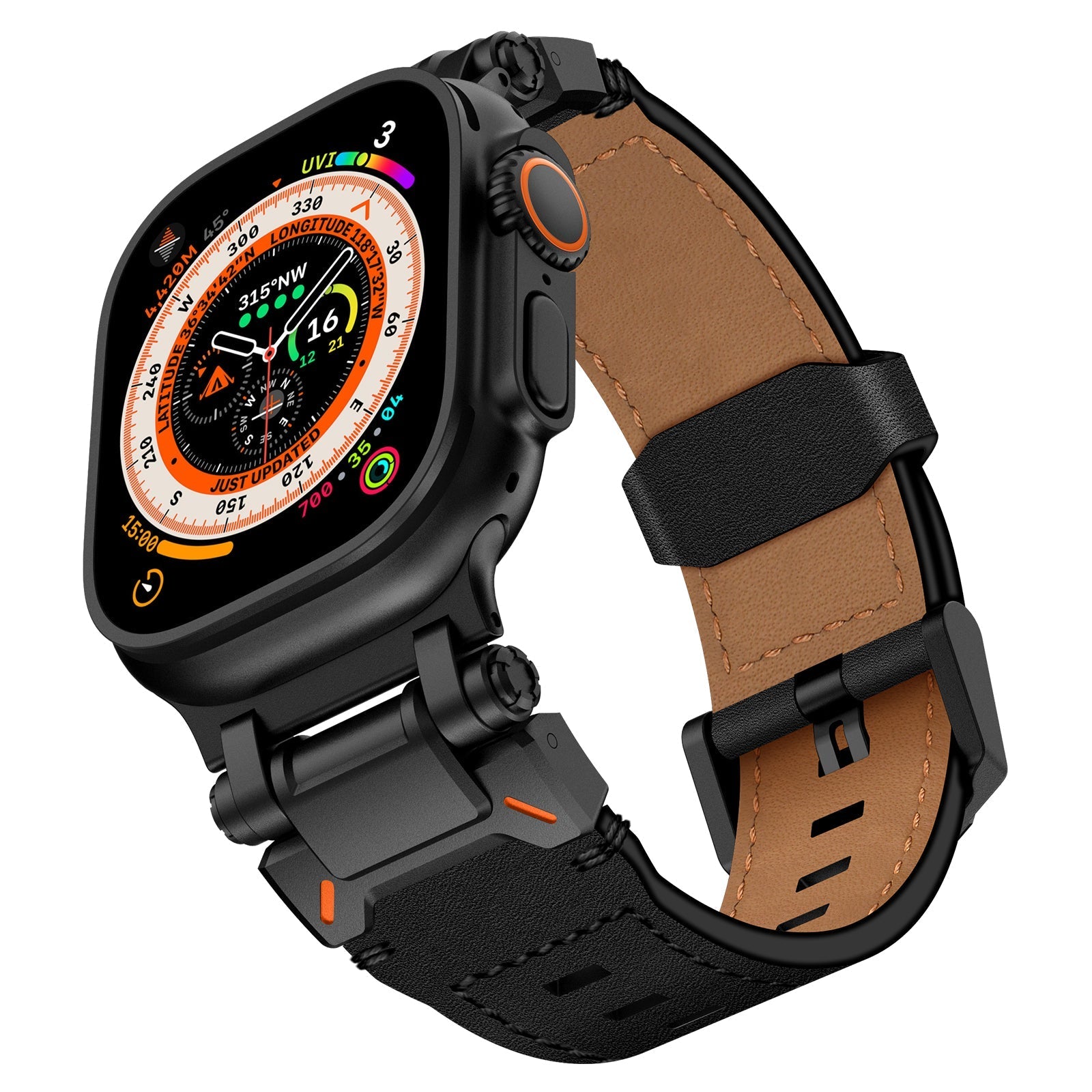 Explorer Crazy Horse Bőr Szíj Apple Watch-hoz