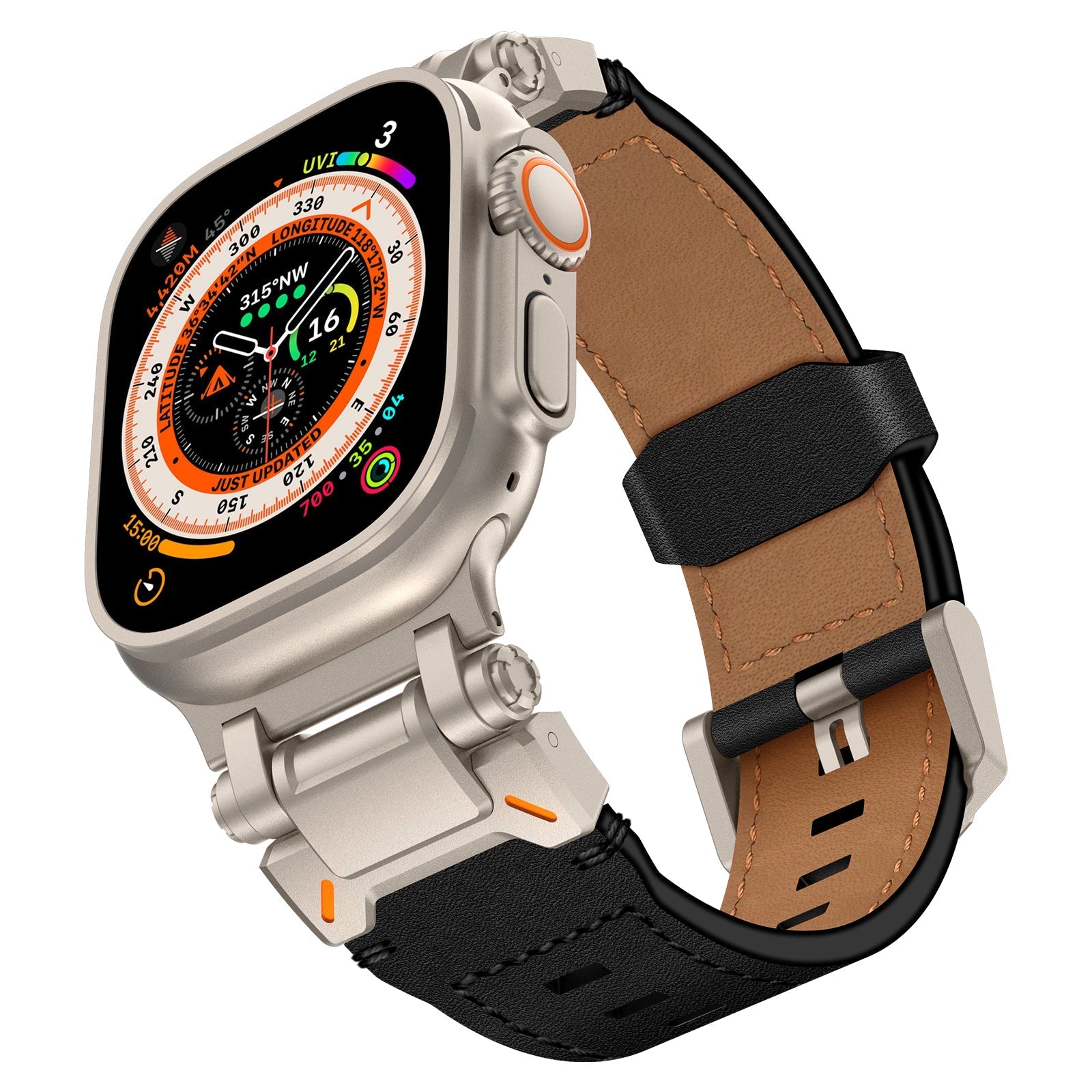 Explorer Crazy Horse Bőr Szíj Apple Watch-hoz