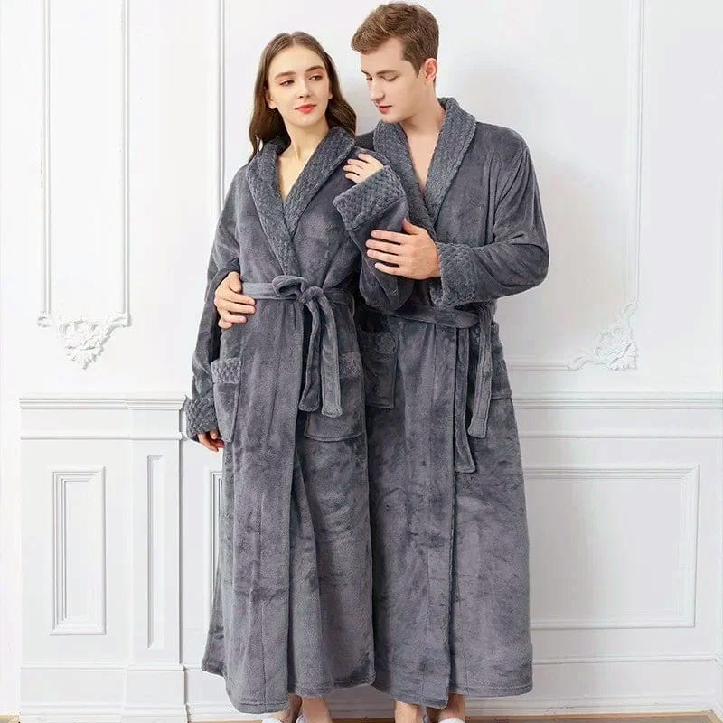 Luxury unisex bathrobe for winter