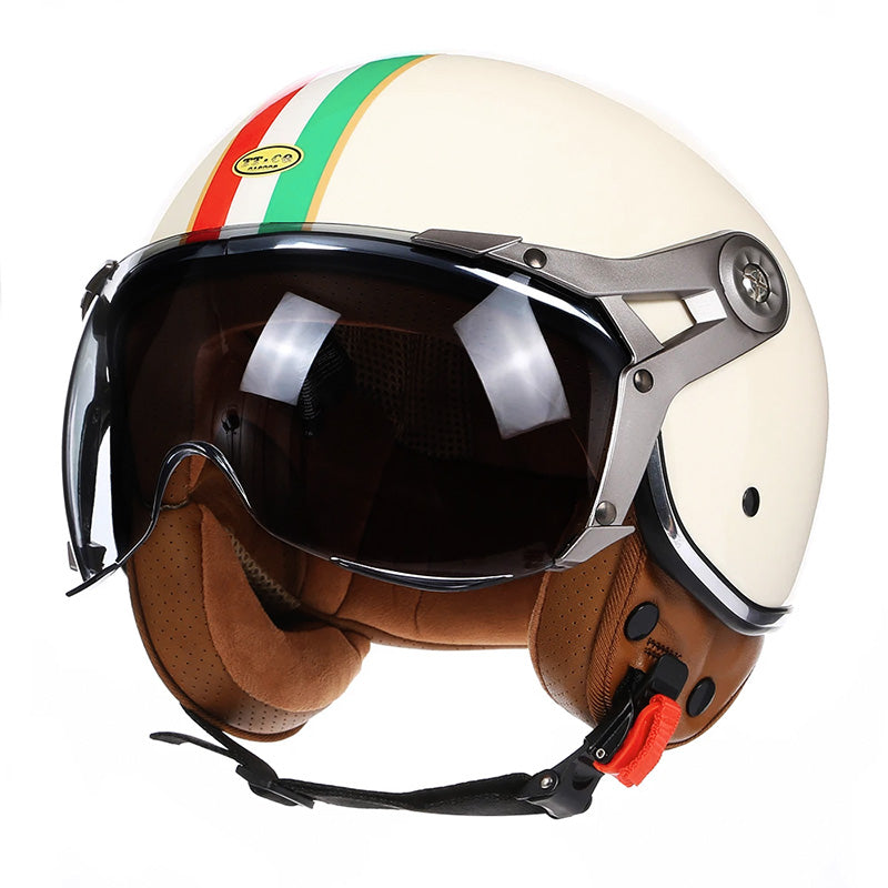 Vintage Racer Helm met Bubbel