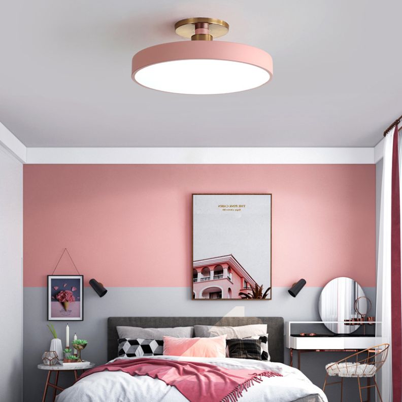 Nordic Minimalist Round Flush Mount Ceiling Light