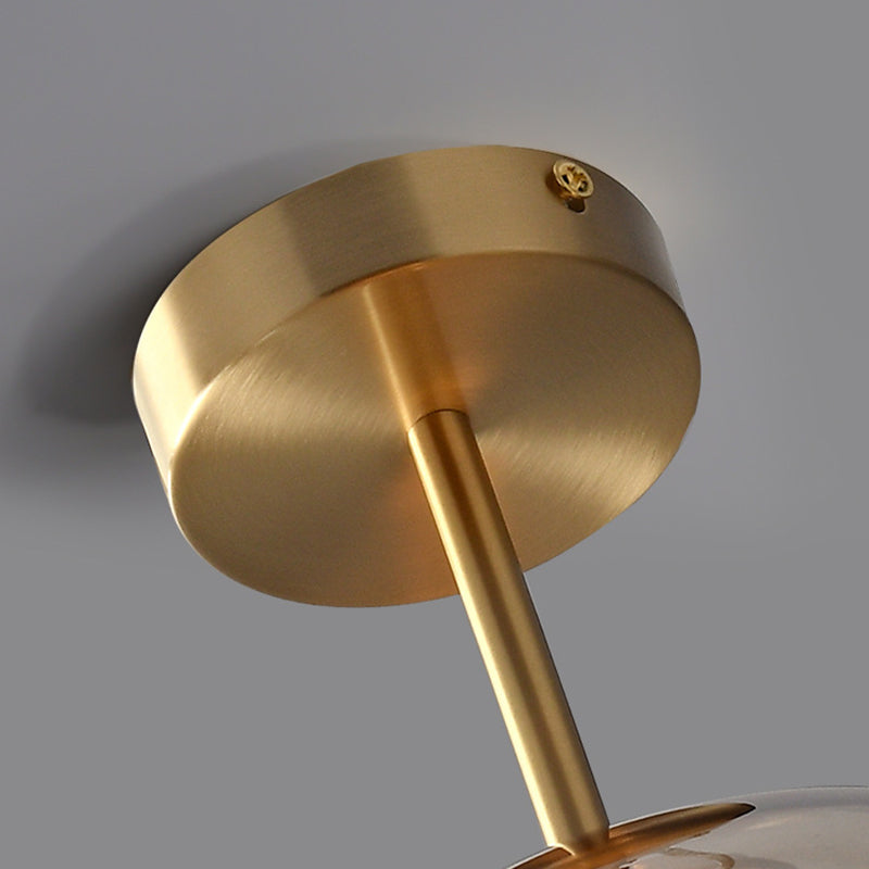 Goldenova - Chique ronde plafondlamp in zwart en goud