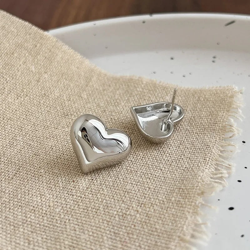 Adore Me Heart Stud Earrings