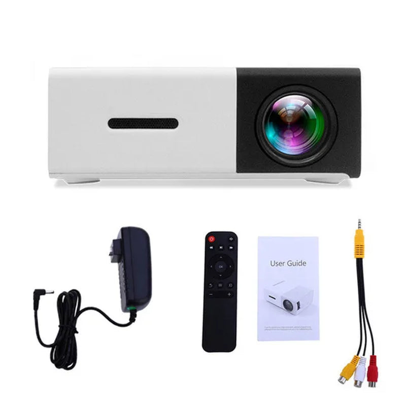 "Miniprojector – 1080P Full HD-ondersteuning, draagbare LED-projector, 4K-videoweergave, meerdere connectiviteitsopties"