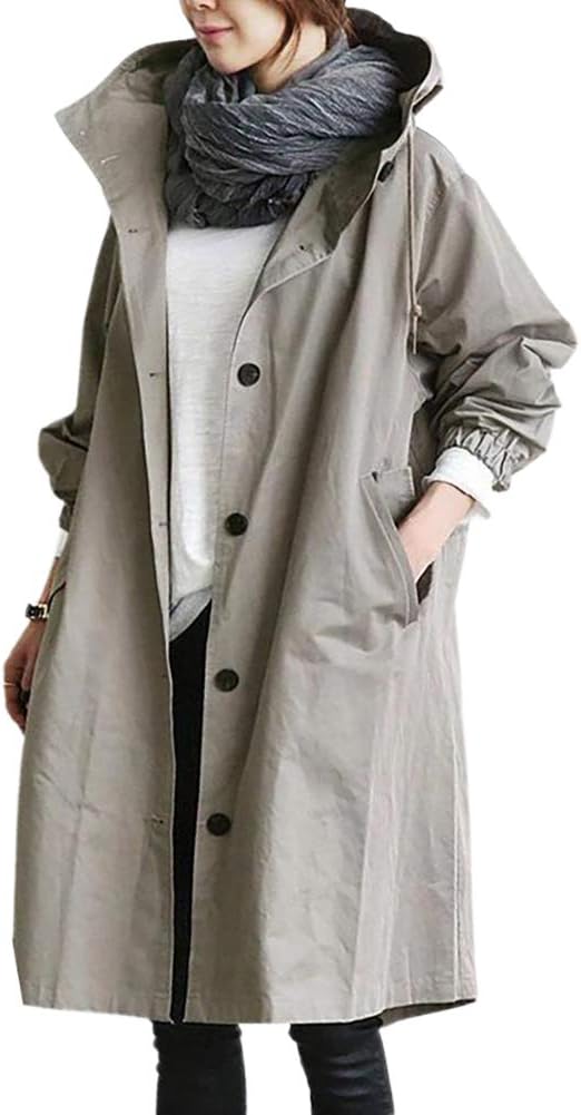 EleganCoat | Fasjonabel lang trenchcoat/jakke for kvinner skifter sesong 2024