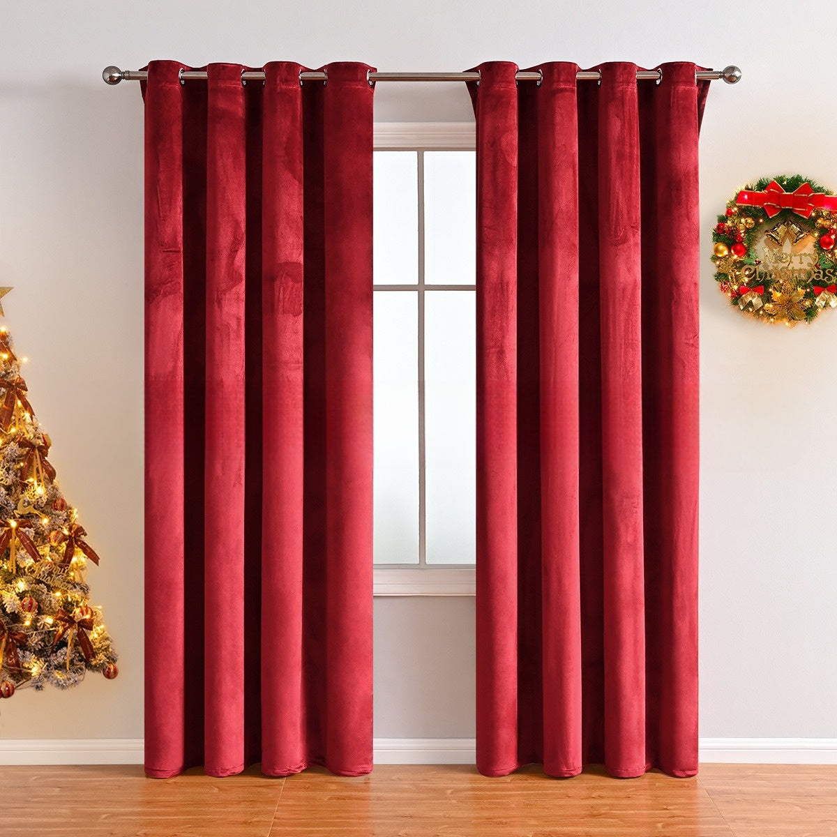 SleekVelvet - Modern Velor Curtains, Plain and Thermal for Maximum Comfort