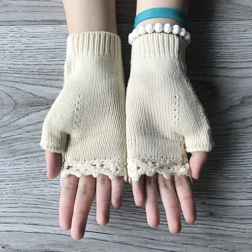 3Leaves Floral Fingerless Handsker