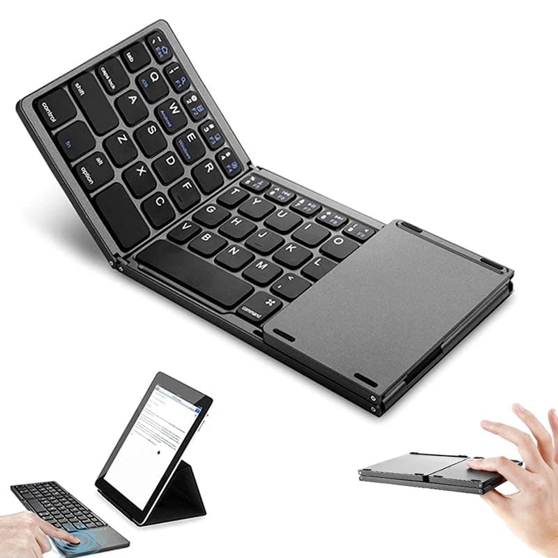 Faltbare Bluetooth-Tastatur mit Touchpad