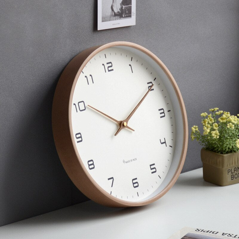 Wooden Wall Clock Scandinavian Simplicity