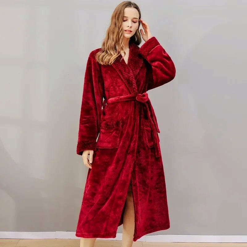 Luxury unisex bathrobe for winter