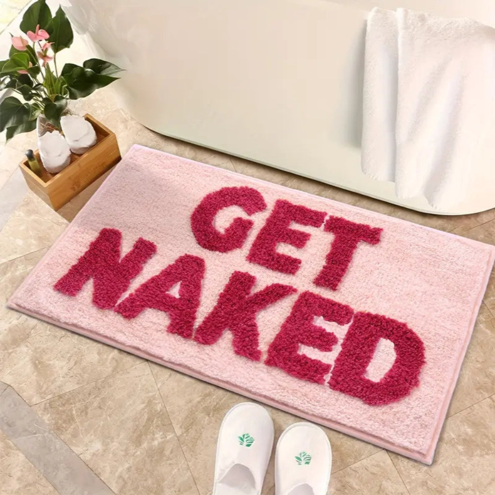 "Déshabillez-vous" Tapis de Salle de Bain Amusant