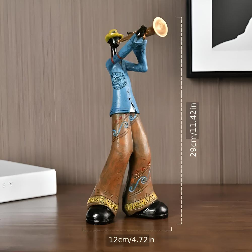 Jazz Zenei Együttes Gyanta Figurine