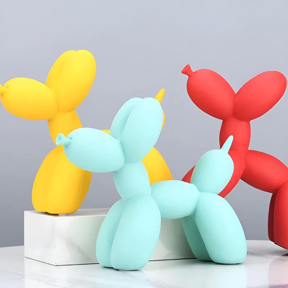 Matte Balloon Dog Resin Sculpture