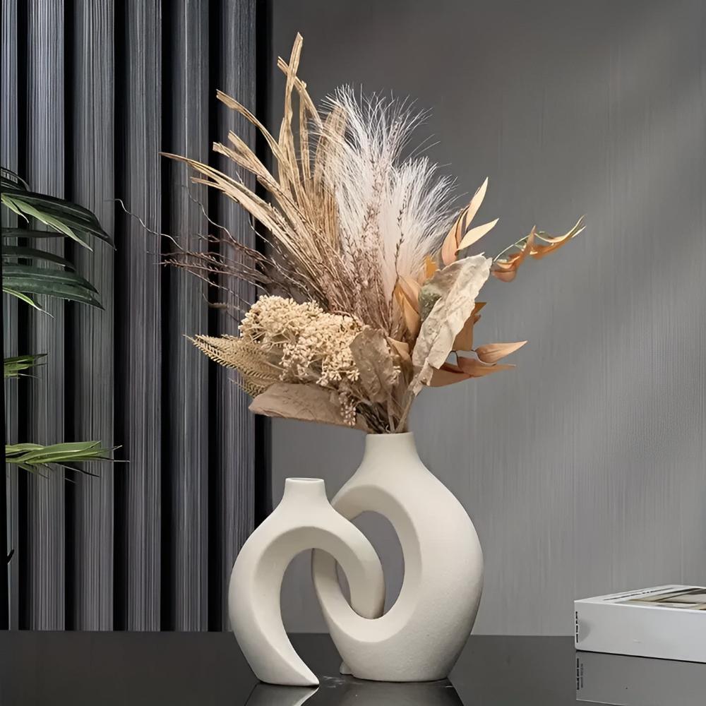 Unity Vase Duo | Modern Abstract Ceramic