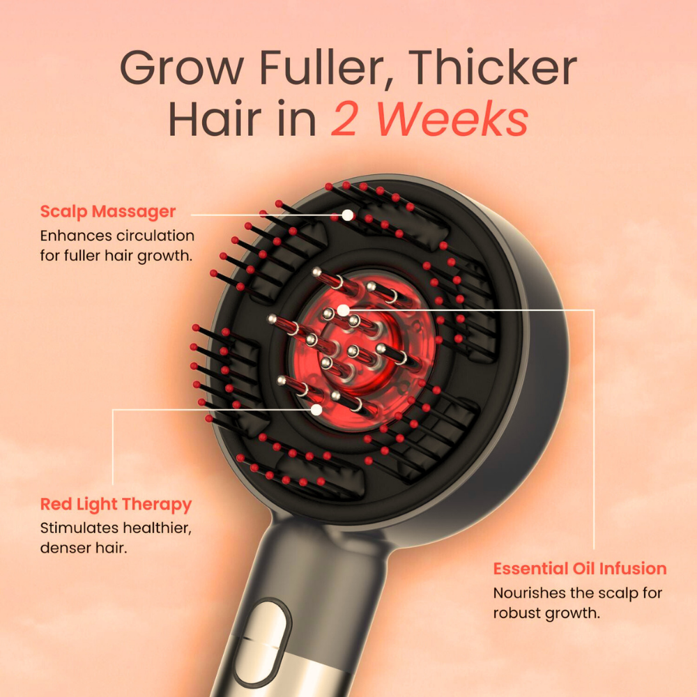 Cordless Scalp Massaging Brush – Boost Hair Growth & Relax at Home