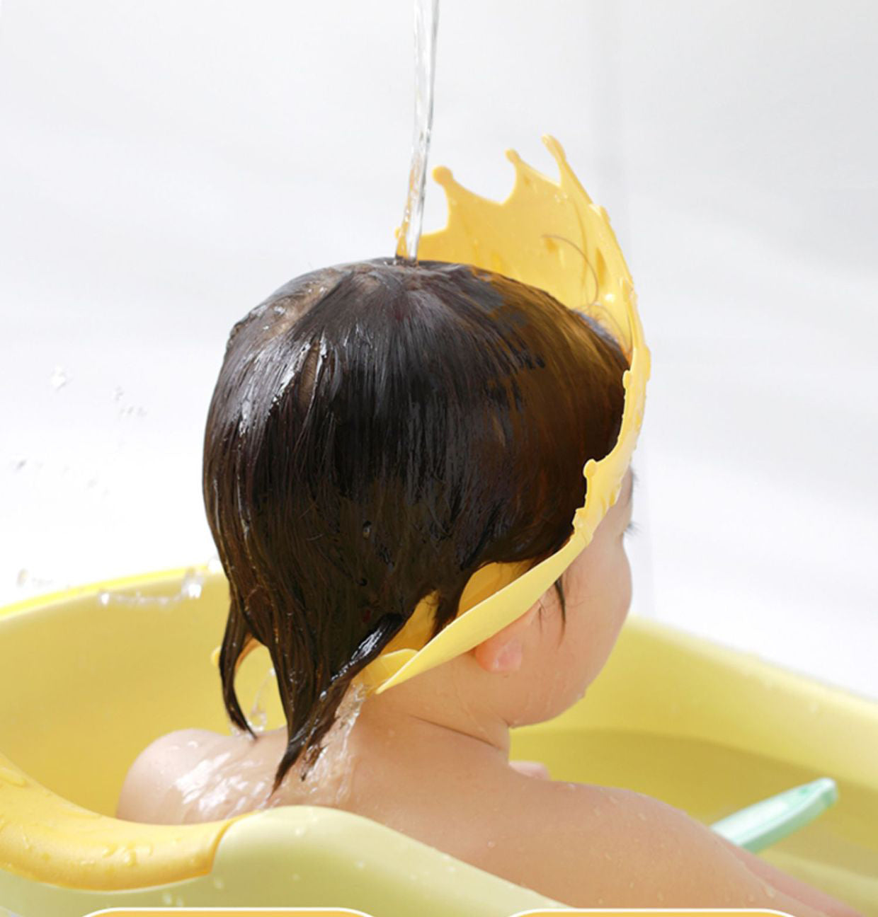 Shampoo Crown Cap™ - Mai più lacrime nel bagno - Cuffia da bagno per bambini