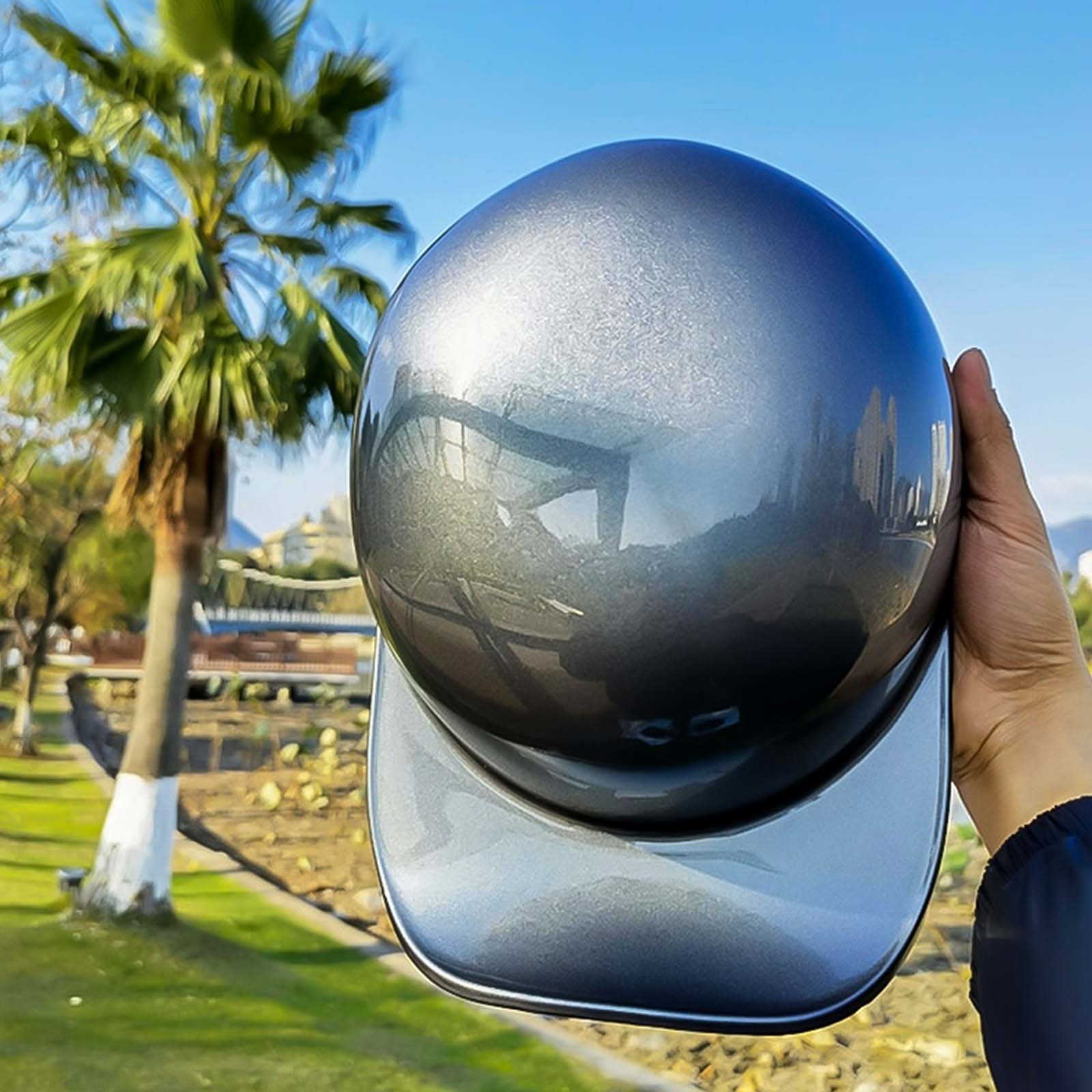 Capacete de Motocicleta em Forma de Boné - Aprovado pela DOT