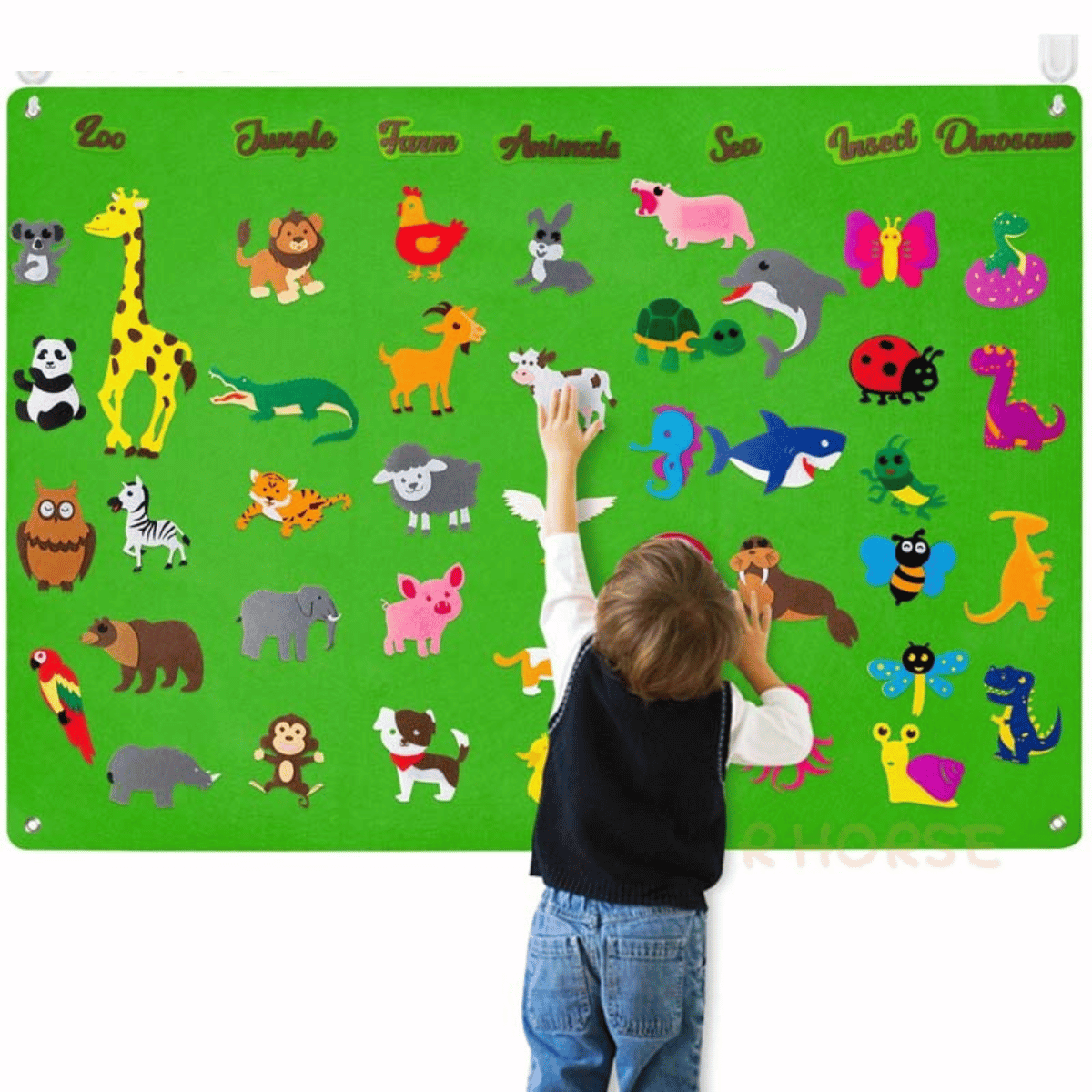 FeltBoard™ - Discover amazing animals - An animal kingdom on felt board