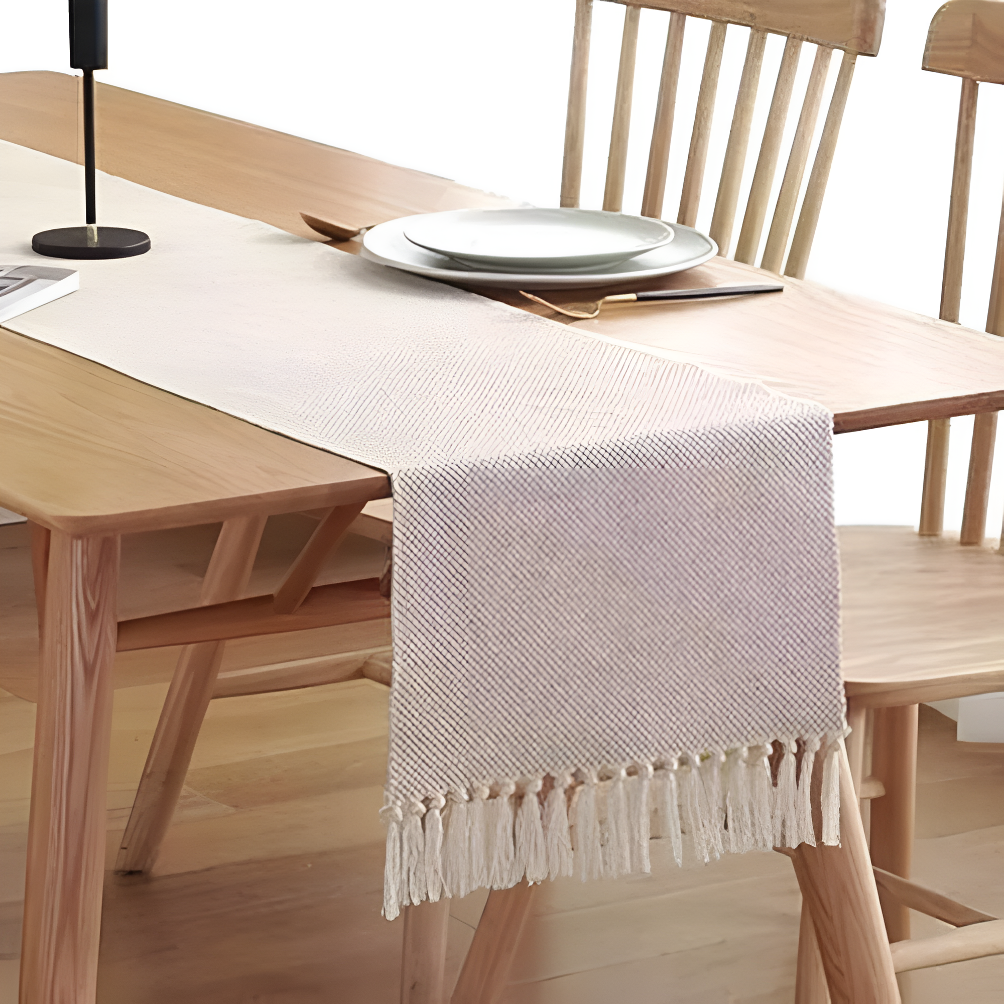 Boho Geweven Eettafel Loper