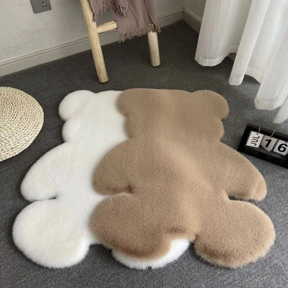 Alfombra de Osito de Peluche Esponjoso