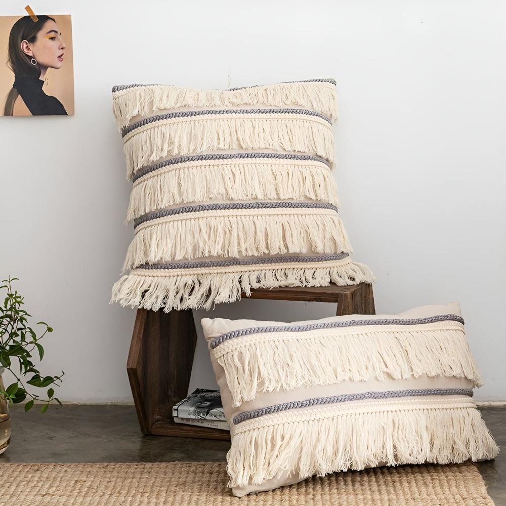 Bohemian Fringe Tassel Cushion Covers