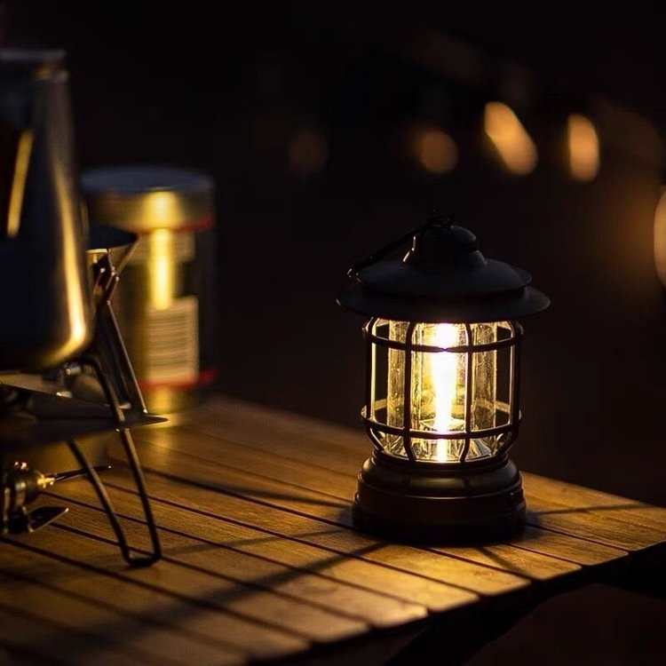 Draagbare retro campinglamp