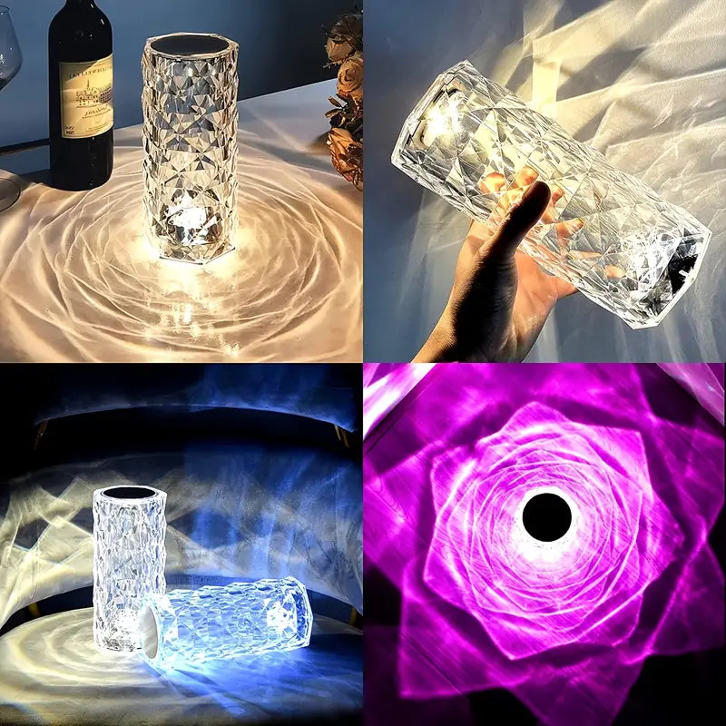 CrystalGlow™ Beröringskänslig Kristallampa