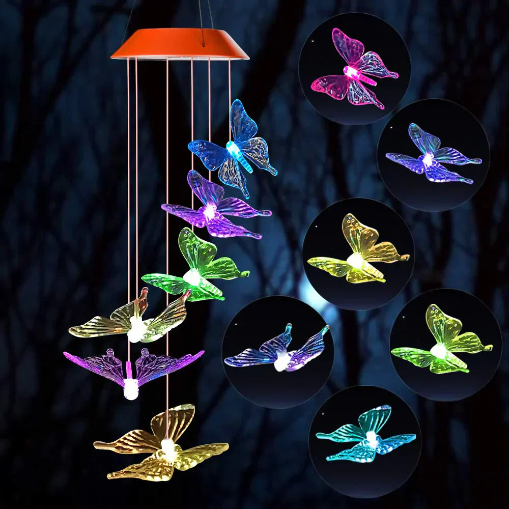 Flutterlights - Decorative solar lights with butterfly designs