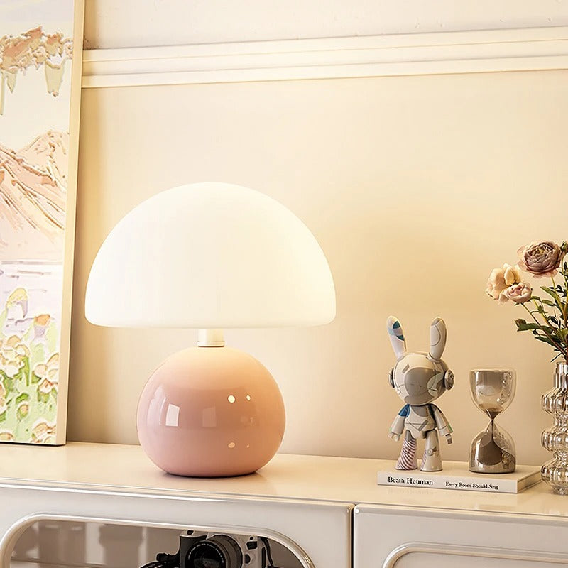 Creamy Glow | Modern Bedside Lamp