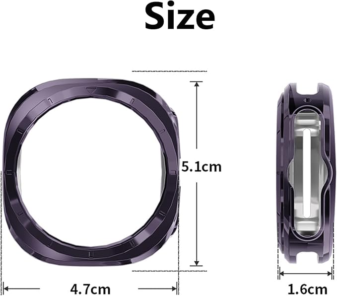 Boîtier de montre en TPU creux électroplaqué pour Samsung Galaxy Watch 7 Ultra