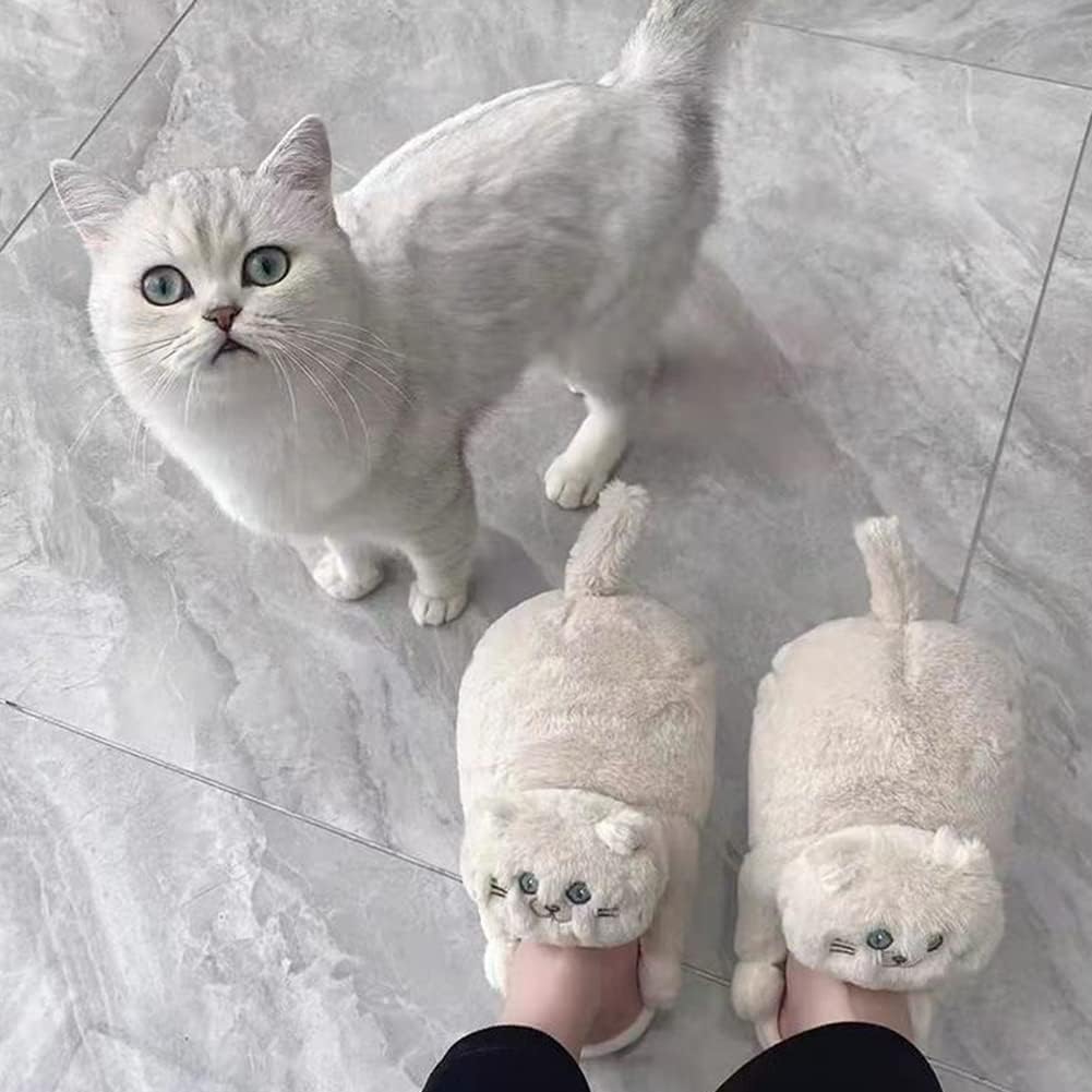 FelineFuzz Plush Cat Slippers