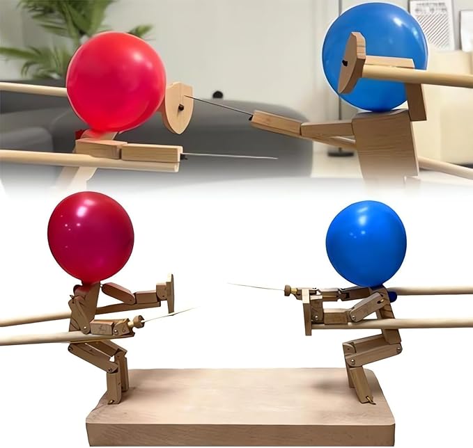 BalloonBrawlers – Marionetas de combate de madera hechas a mano