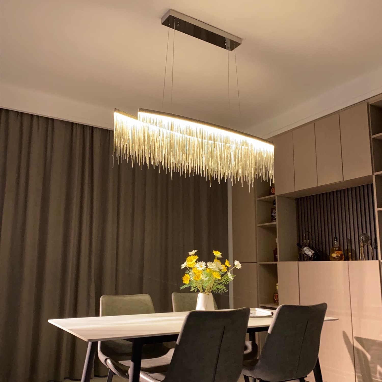 Candelabru LED Modern Picătură de Plouă - Corp de Iluminat Suspendat Clio