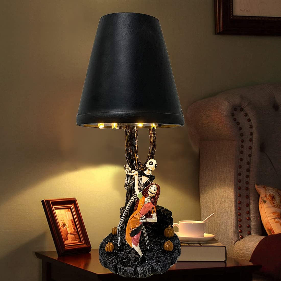 Neue Halloween Home Schlafzimmer Jack leuchtende Tischlampe LED-Lampe Halloween Tischlampe