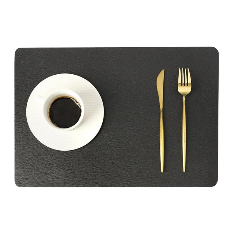 Modern Rectangle Waterproof PU Leather Placemats