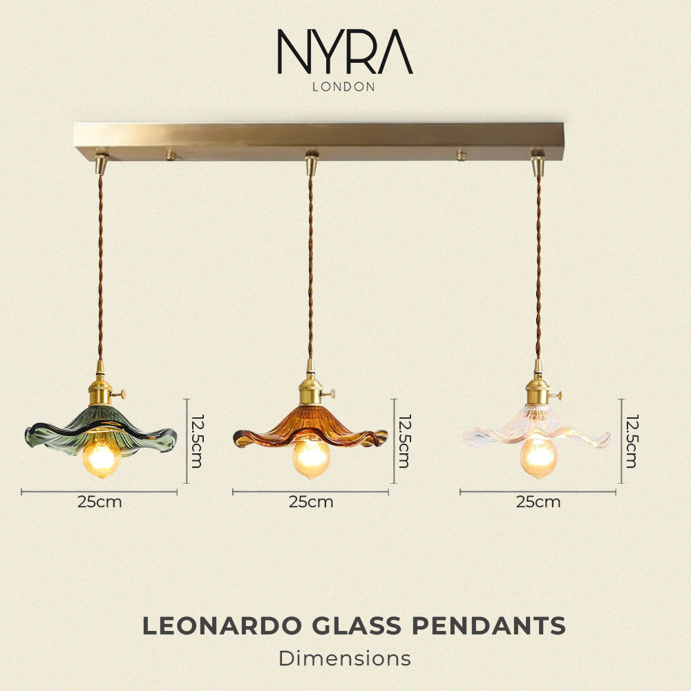 Pendentifs en verre Leonardo