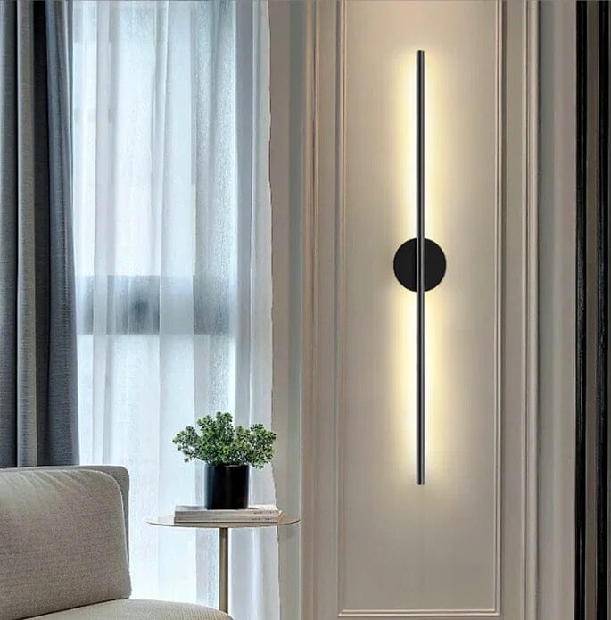 Vrimlo Black Tube Wall Lamp