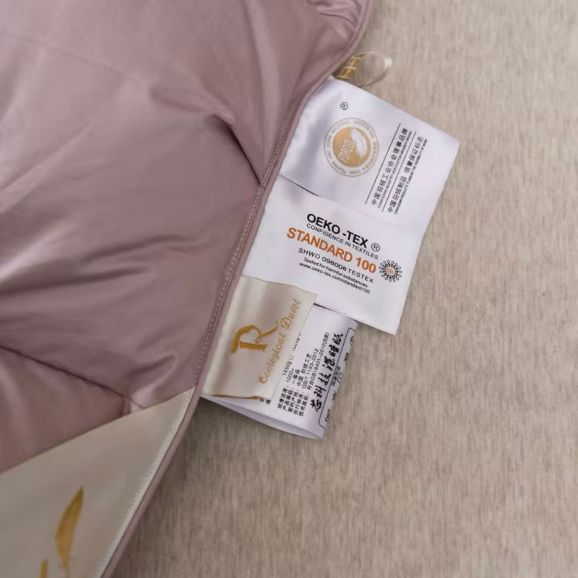 Splendore Lilac Goose Down Comforter