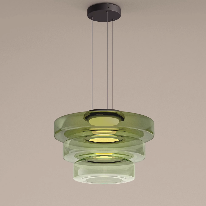 Glazen hanglampen in Bauhaus-stijl lamp