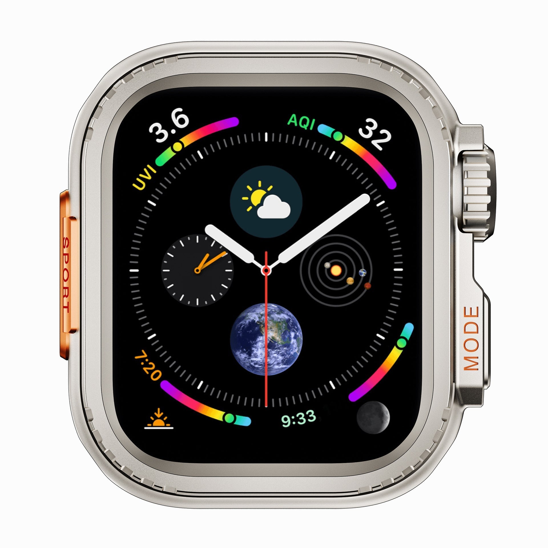 ULTRA LOOK - Strapabíró Titán Ötvözet Tok az Apple Watch-hoz