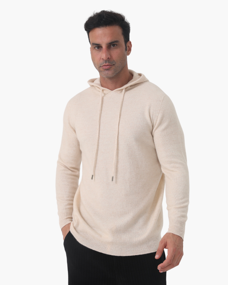 Sudadera con capucha 100 % cachemira