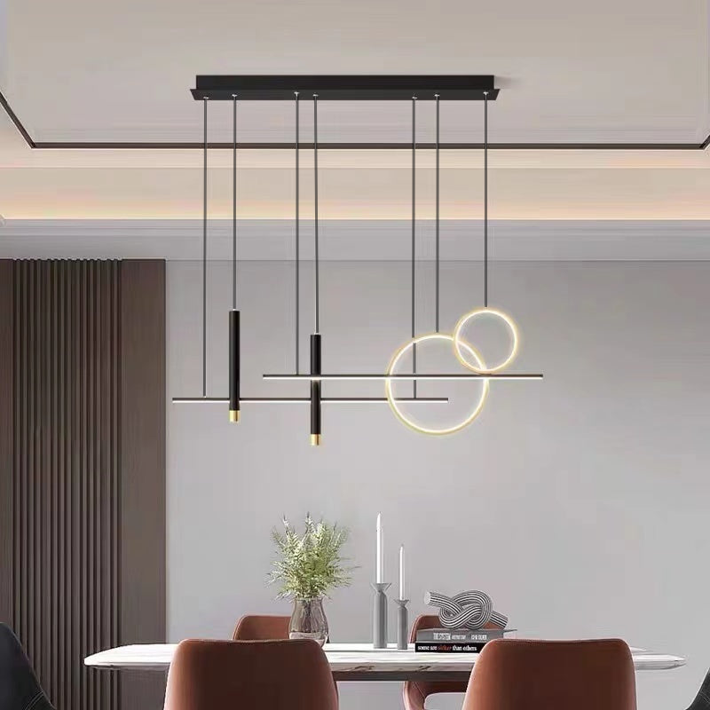 MadinaGlow - Elegante candeeiro de LED em metal preto